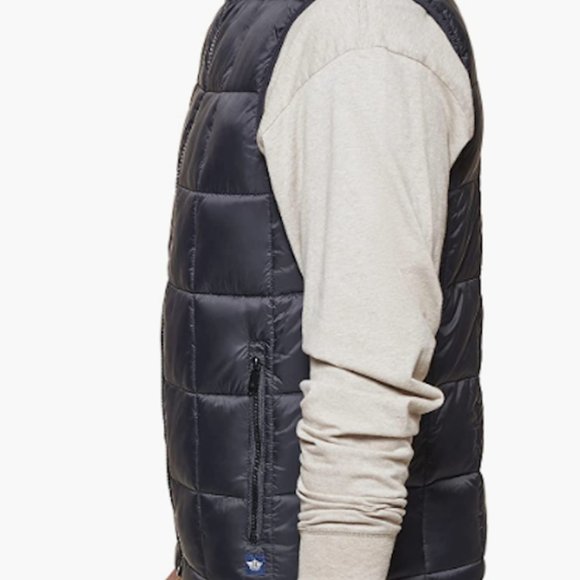 Dockers Men's XL Box Quilted Black Puffer Vest - Picture 16 of 16
